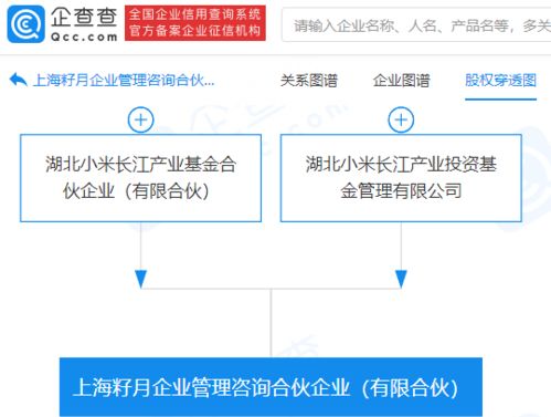 小米战略布局新动向 成立上海企业管理咨询合伙企业，强化企业策划与生态赋能