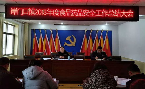 守护舌尖安全，岸门口镇召开2021年度食品药品安全监管工作总结大会